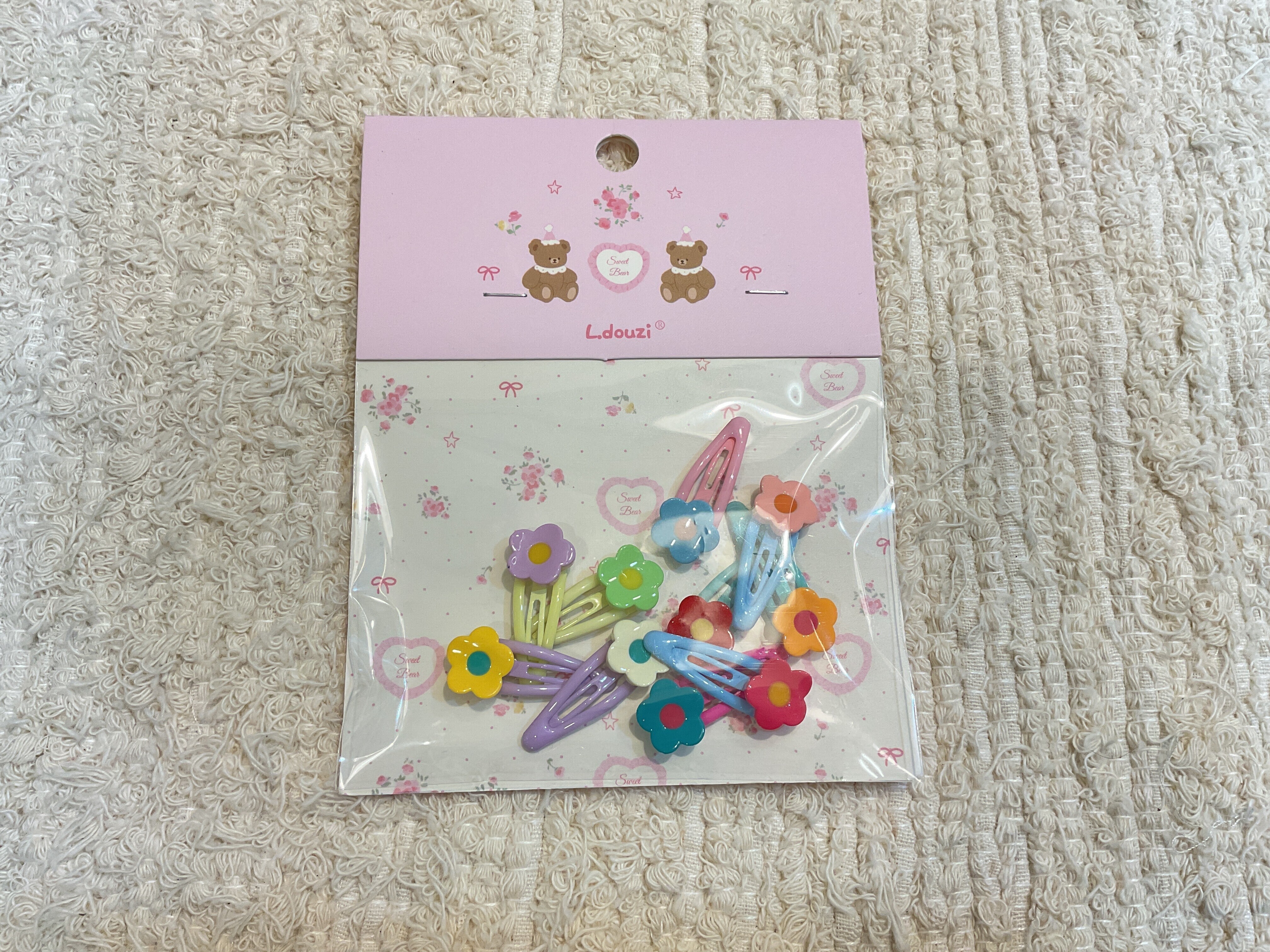 小花朵髮夾組