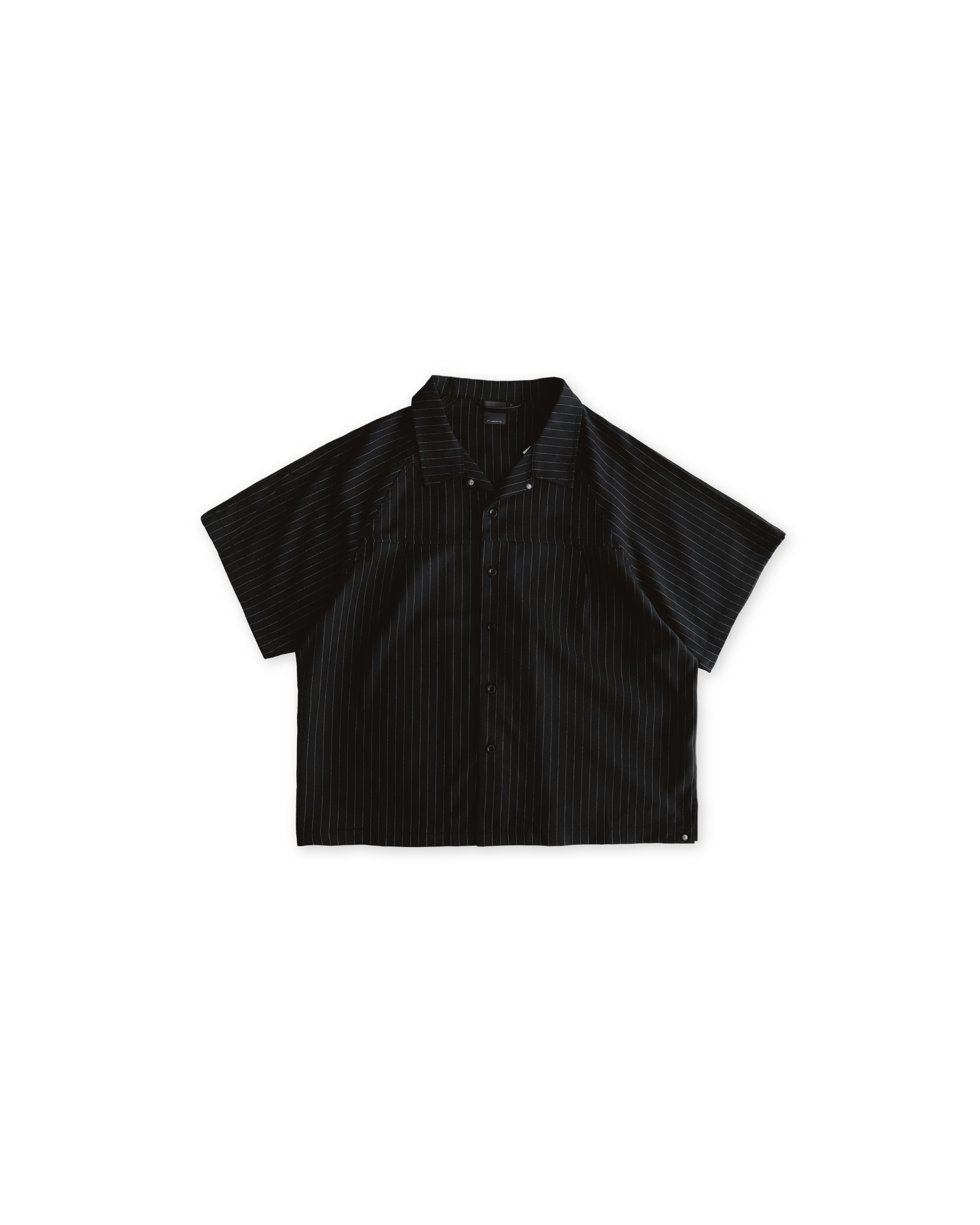 Neverland｜Rivet Stripe Shirts (Black)
