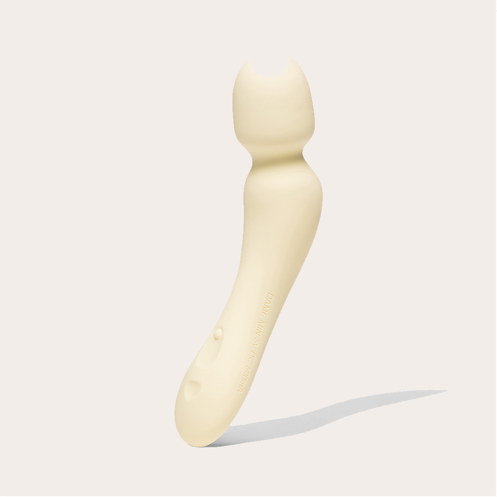 Dame Min Mini Wand Vibrator Butter