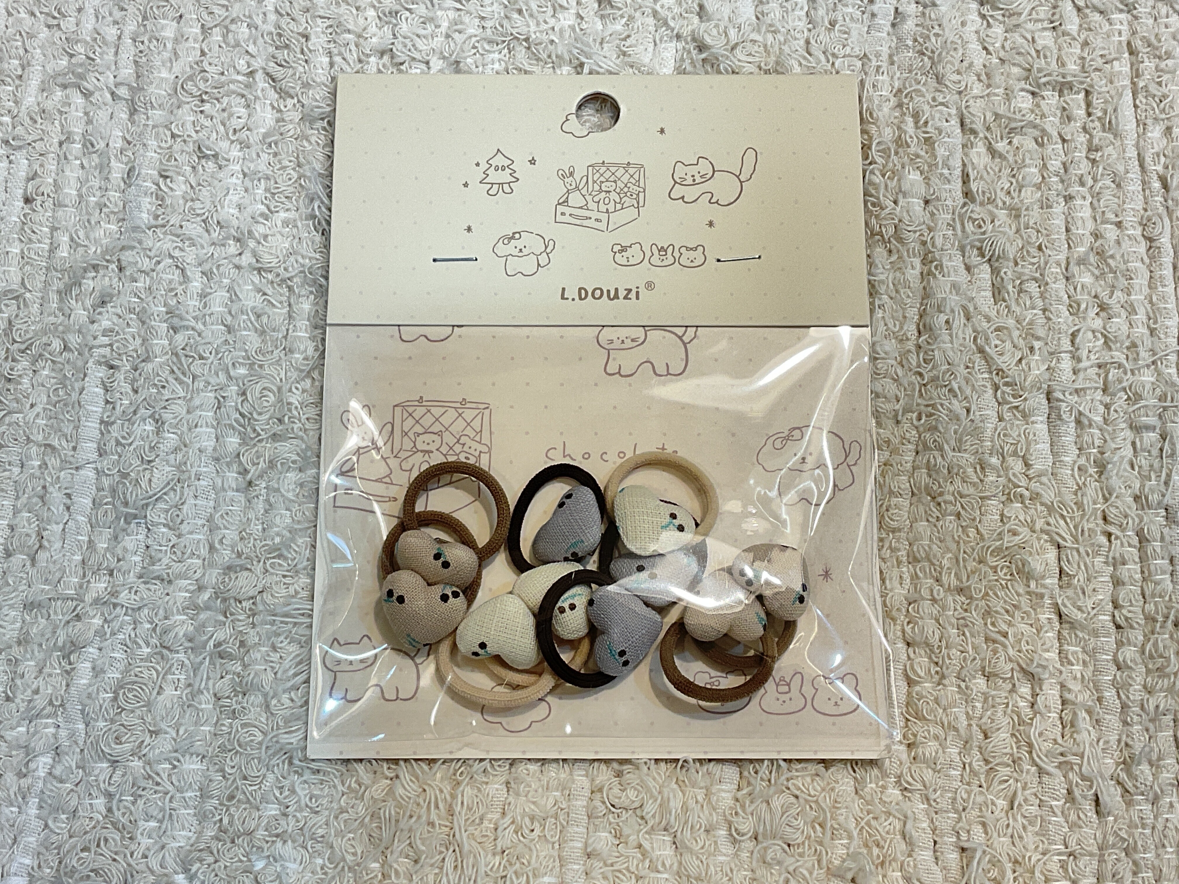 櫻桃愛心髮圈組
