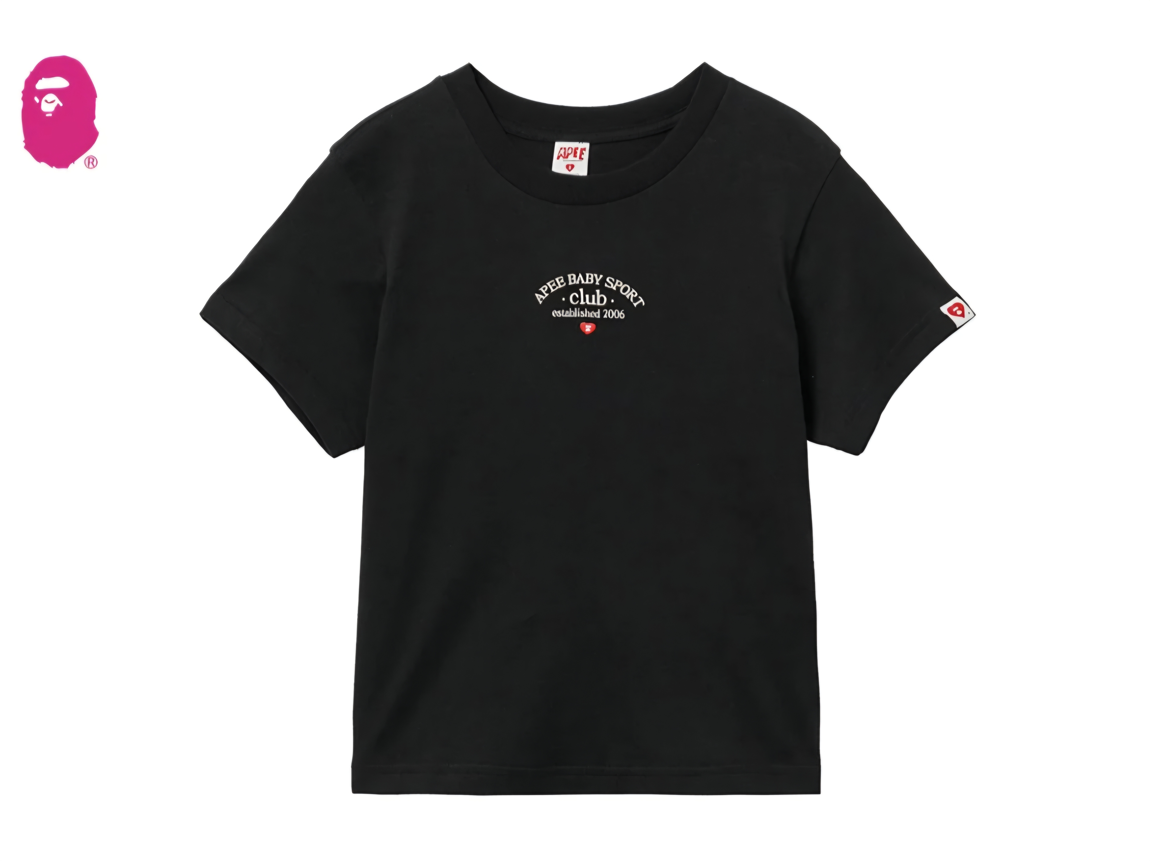 【APEE】APEE BABY EMBROIDERY CROP TEE