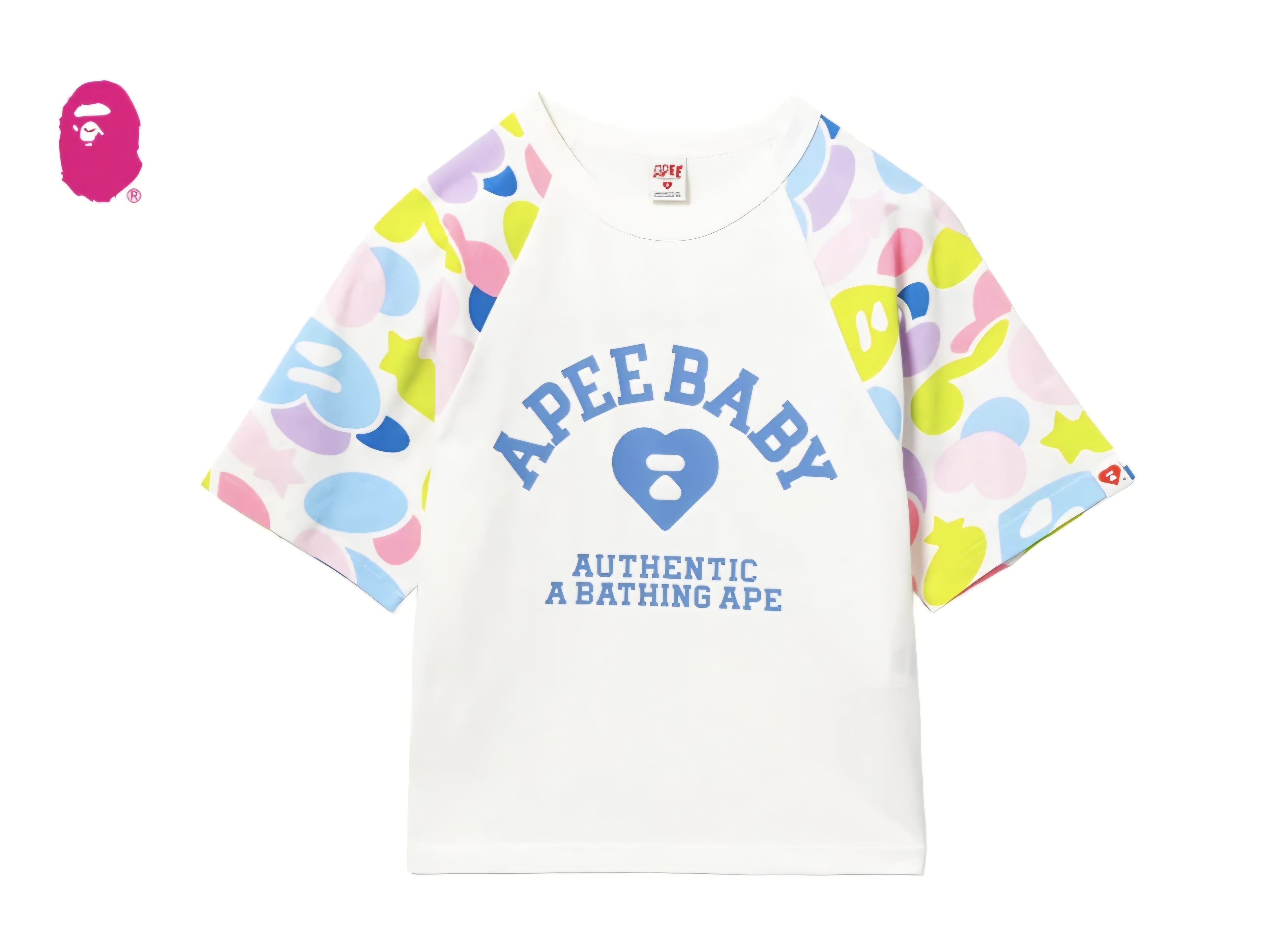 【APEE】CAMO SLEEVES RAGLAN TEE