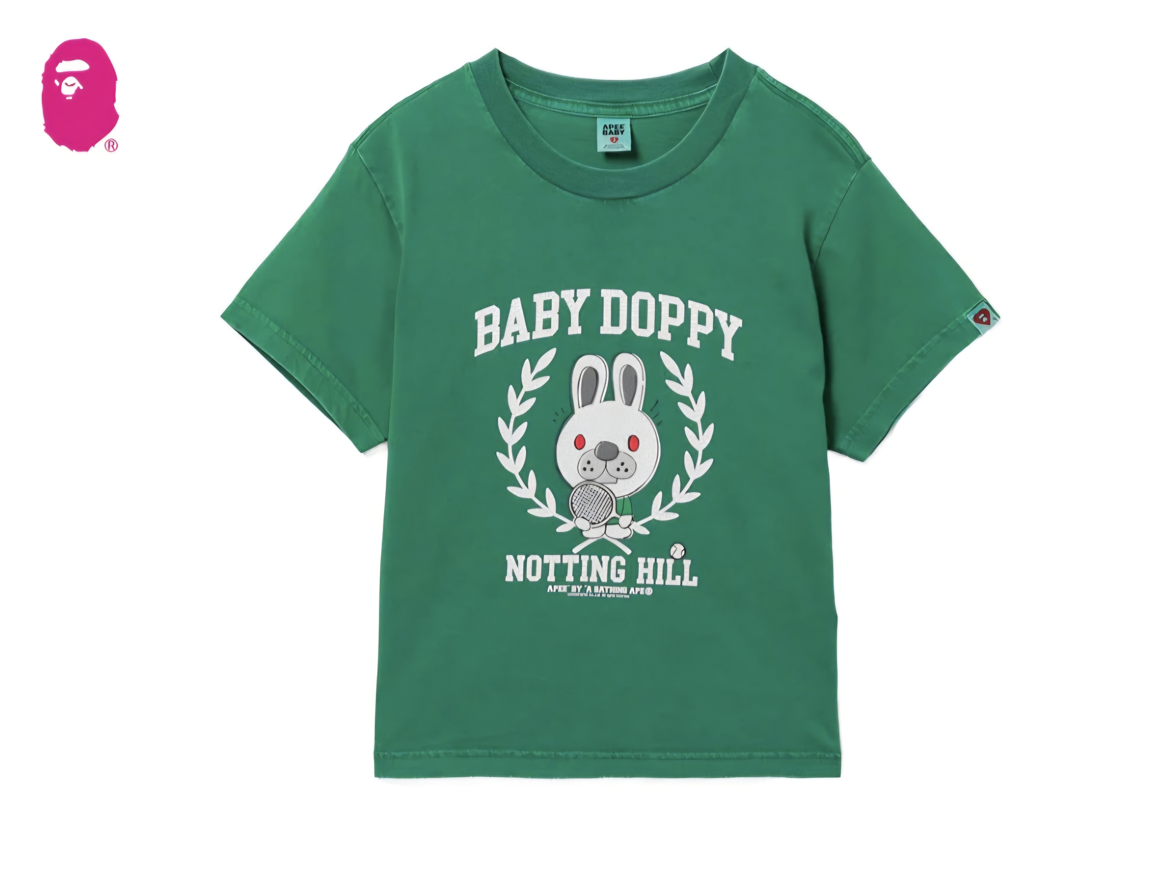 【APEE】BABY DOPPY PRINTED PIGMENT DYE TEE