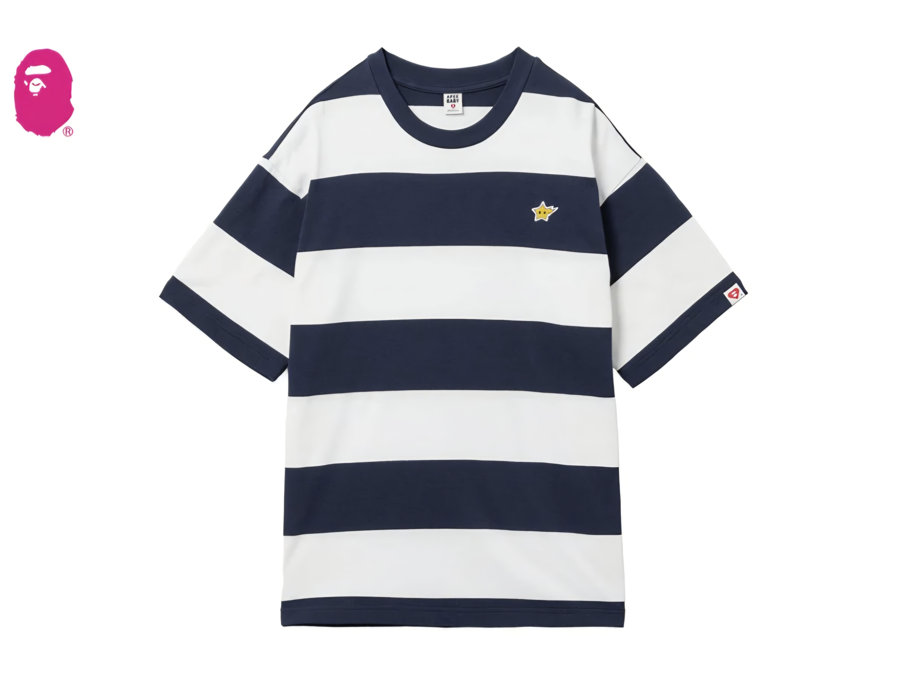 【APEE】MILOSTA BADGE STRIPE TEE