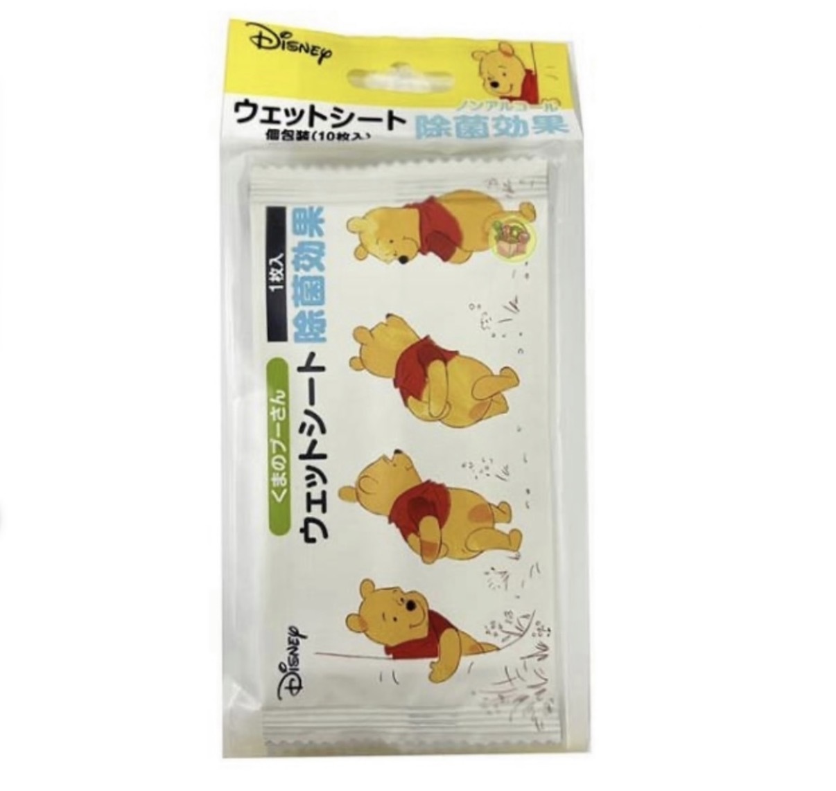 JP Pooh 獨立包裝除菌濕紙巾 10張 0468 TK260606