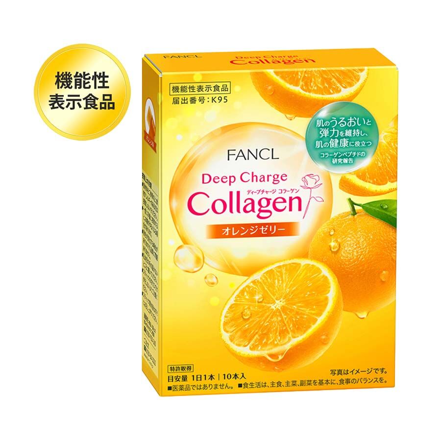[限定] FANCL Deep Charge Collagen Orange Jelly 3000mg 膠原蛋白啫喱 橘子口味