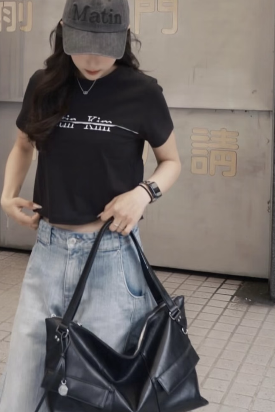 【直播】Matin Kim LX0605609 WIDE NEMO BIG SHOULDER BAG (MK2600BG008M)