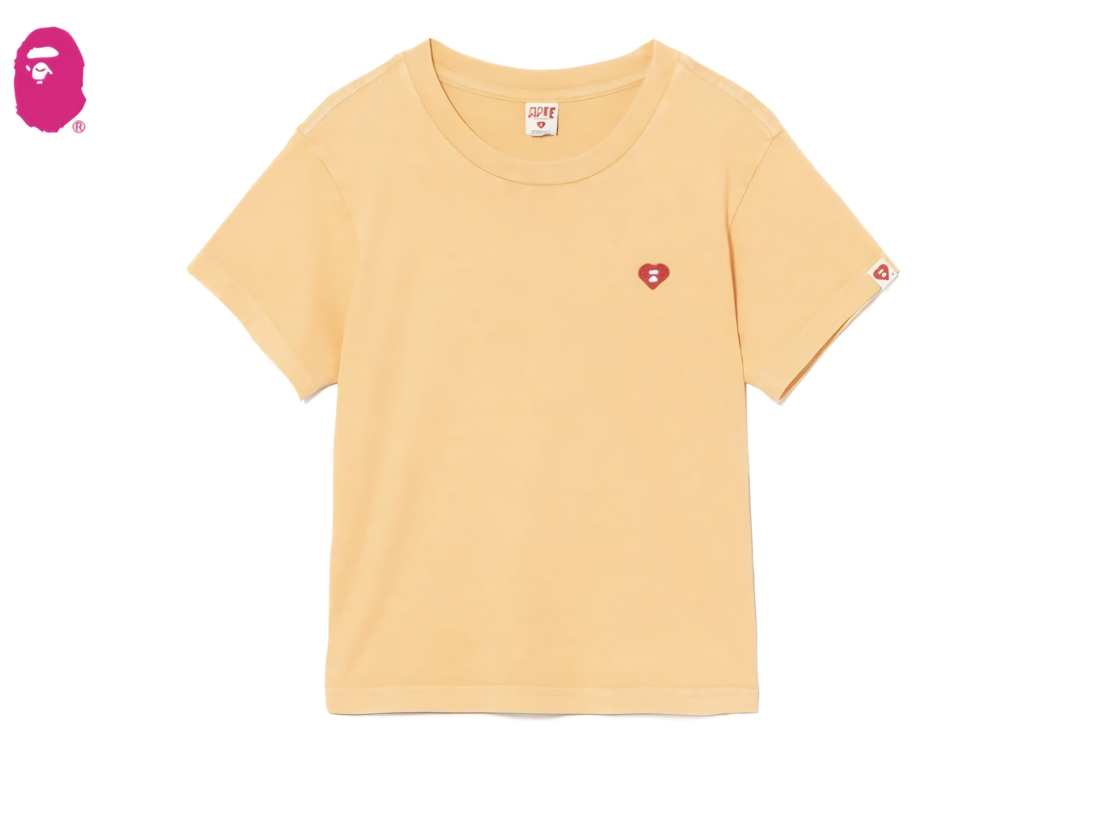 【APEE】HEART BADGE CROP TEE #2