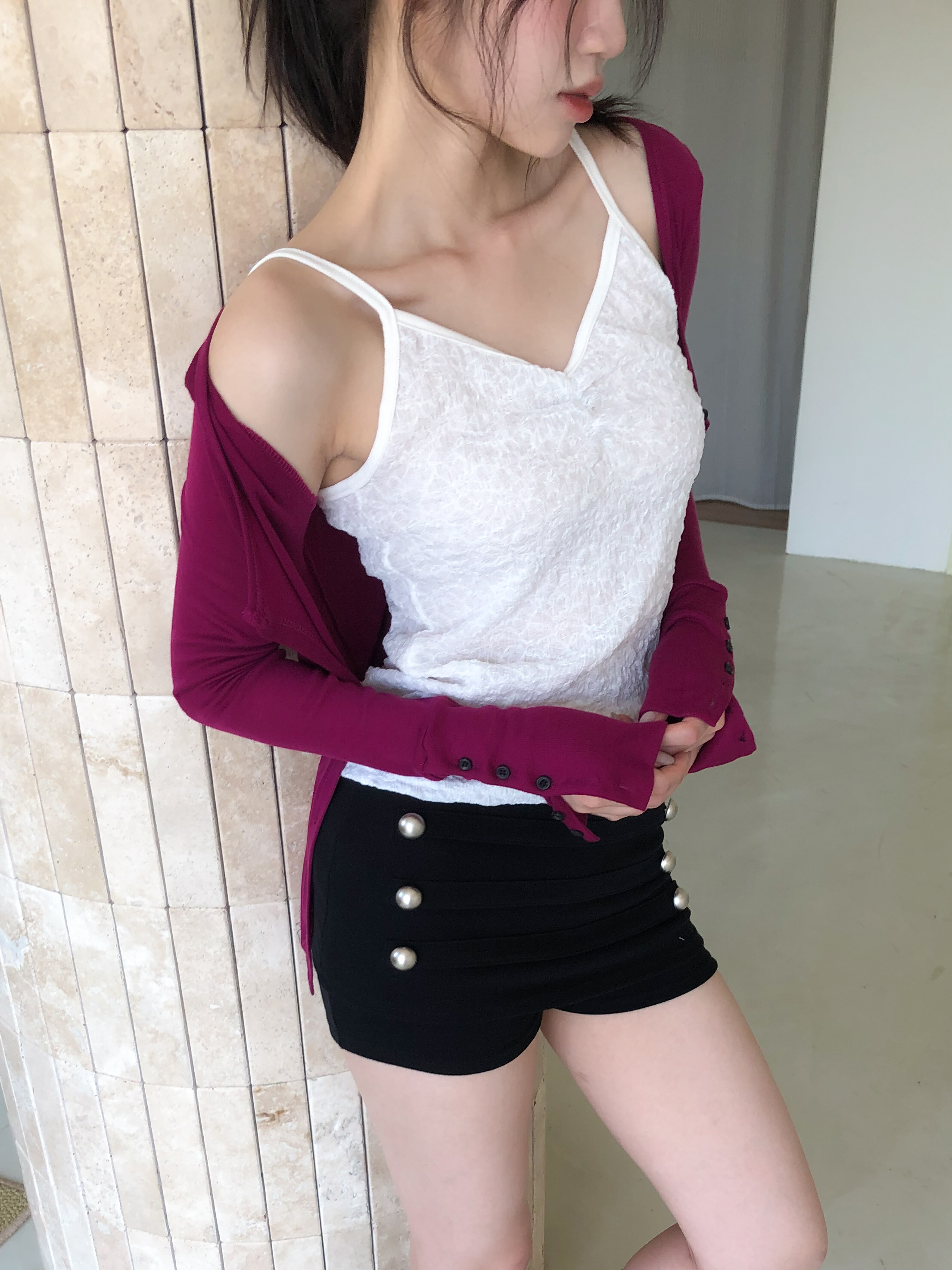 flowy sleeveless tee #背心