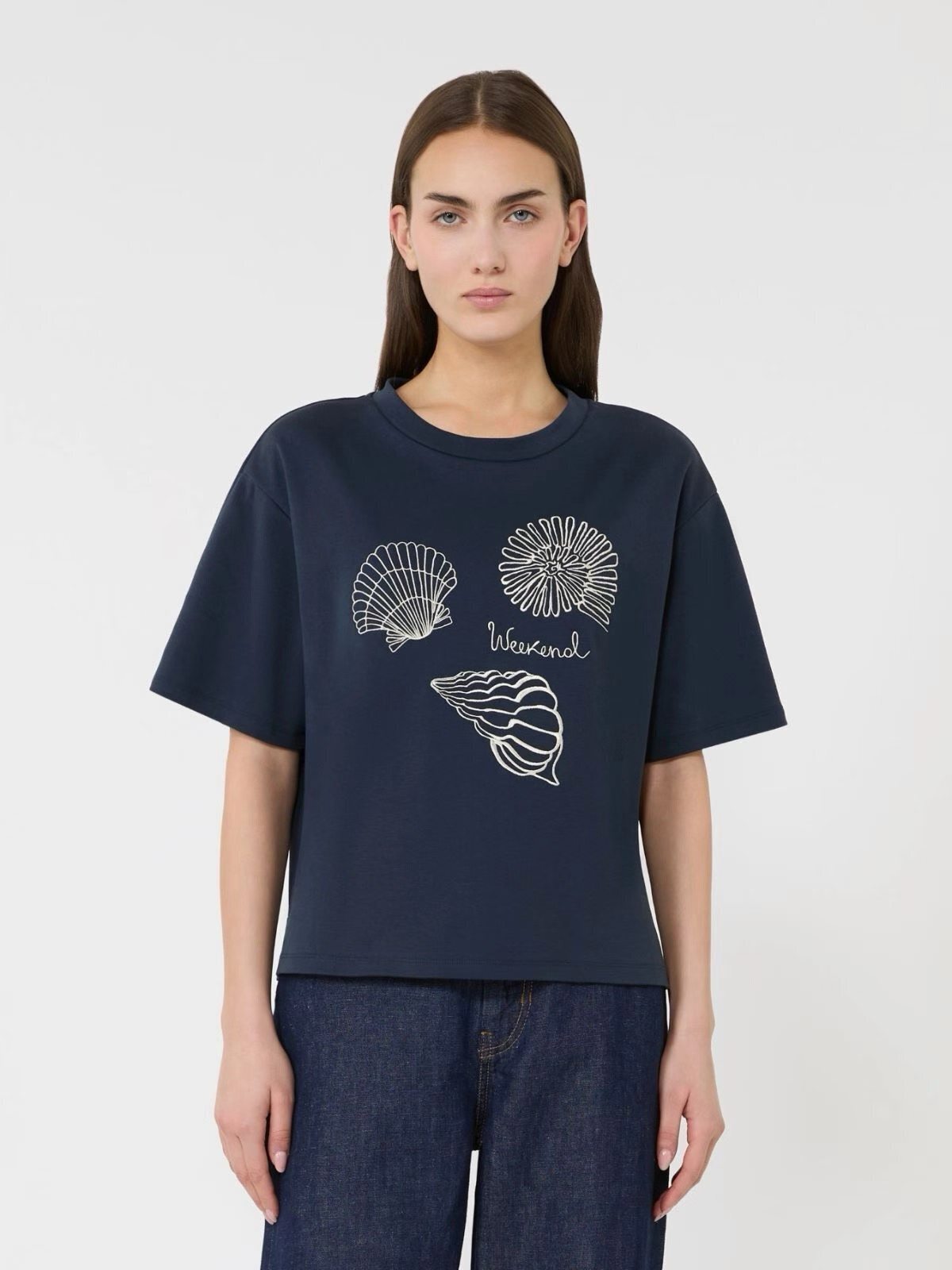 Weekend Maxmara 女款 貝殼圖案 Tee