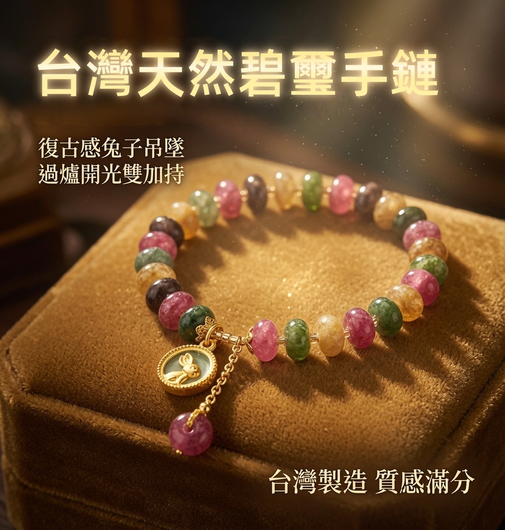 台灣天然碧璽手鏈
