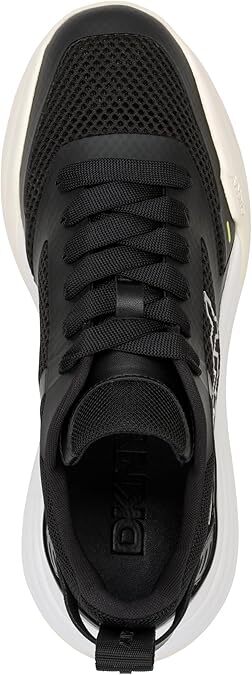 [S] DKNY BLACK ZAINE LACE UP SNEAKER, K3561013-BLACK (SD1775)