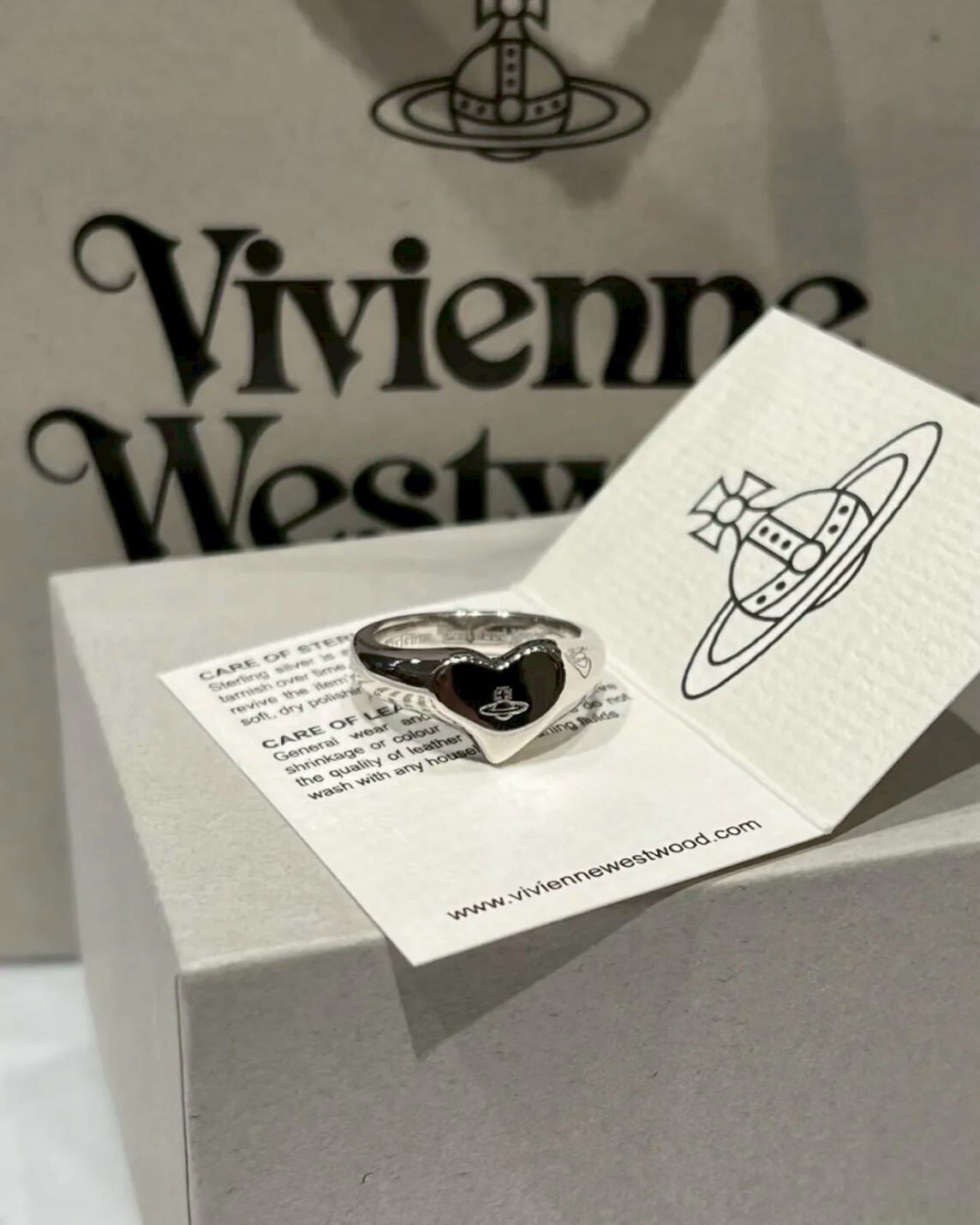 Vivienne Westwood Heart Ring 心形戒指 925純銀 西太后 薇薇安