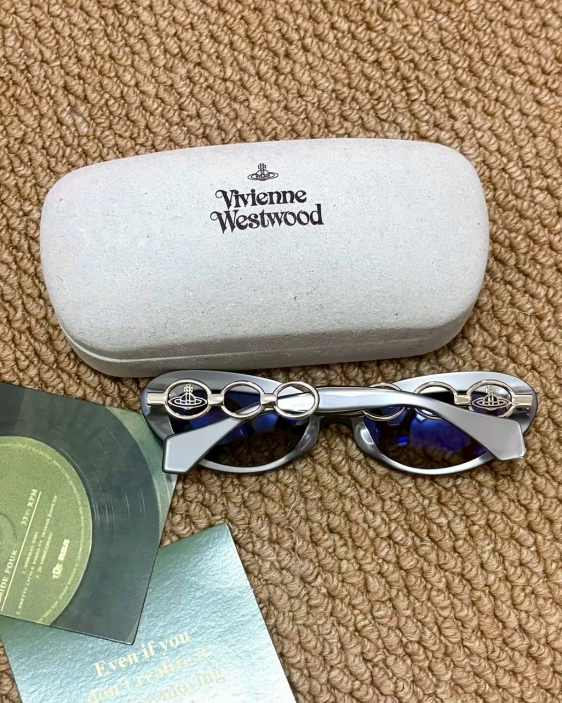 Vivienne Westwood 復古貓眼 橢圓墨鏡 太陽眼鏡 土星鏡腿 西太后 薇薇安