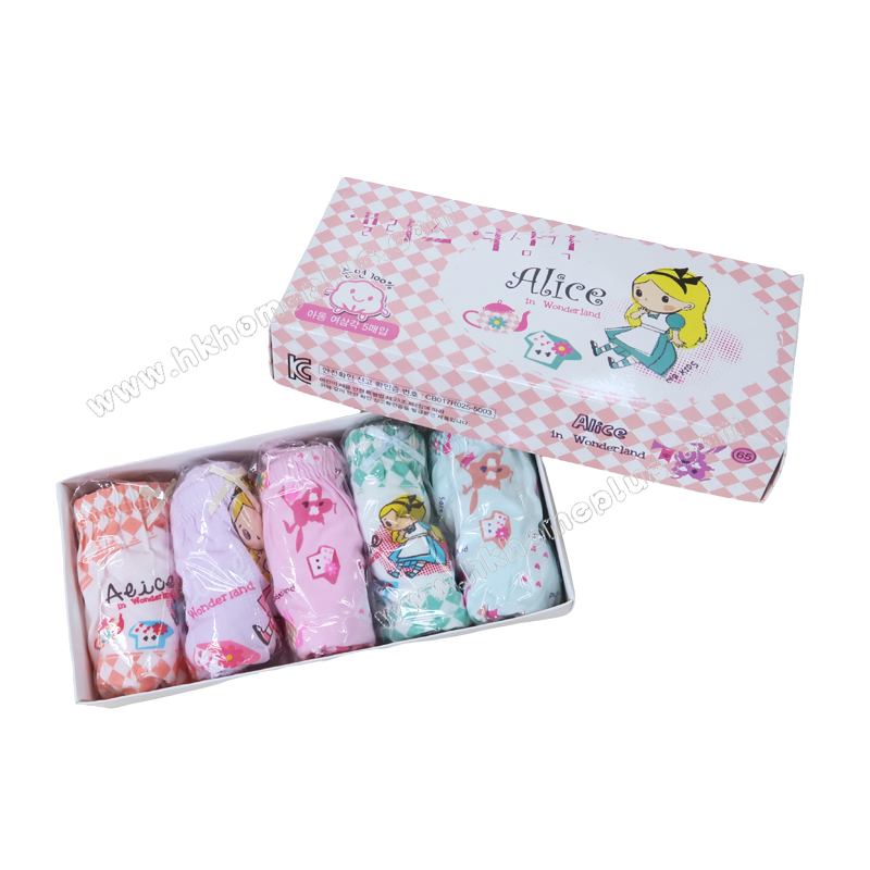 5條裝 MR KIDS Alice: 女童三角褲 (60-85碼)