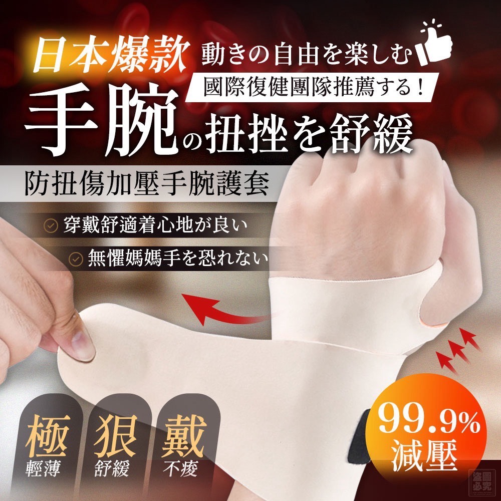 S21916 🔥日本爆款 超薄透氣手腕護套