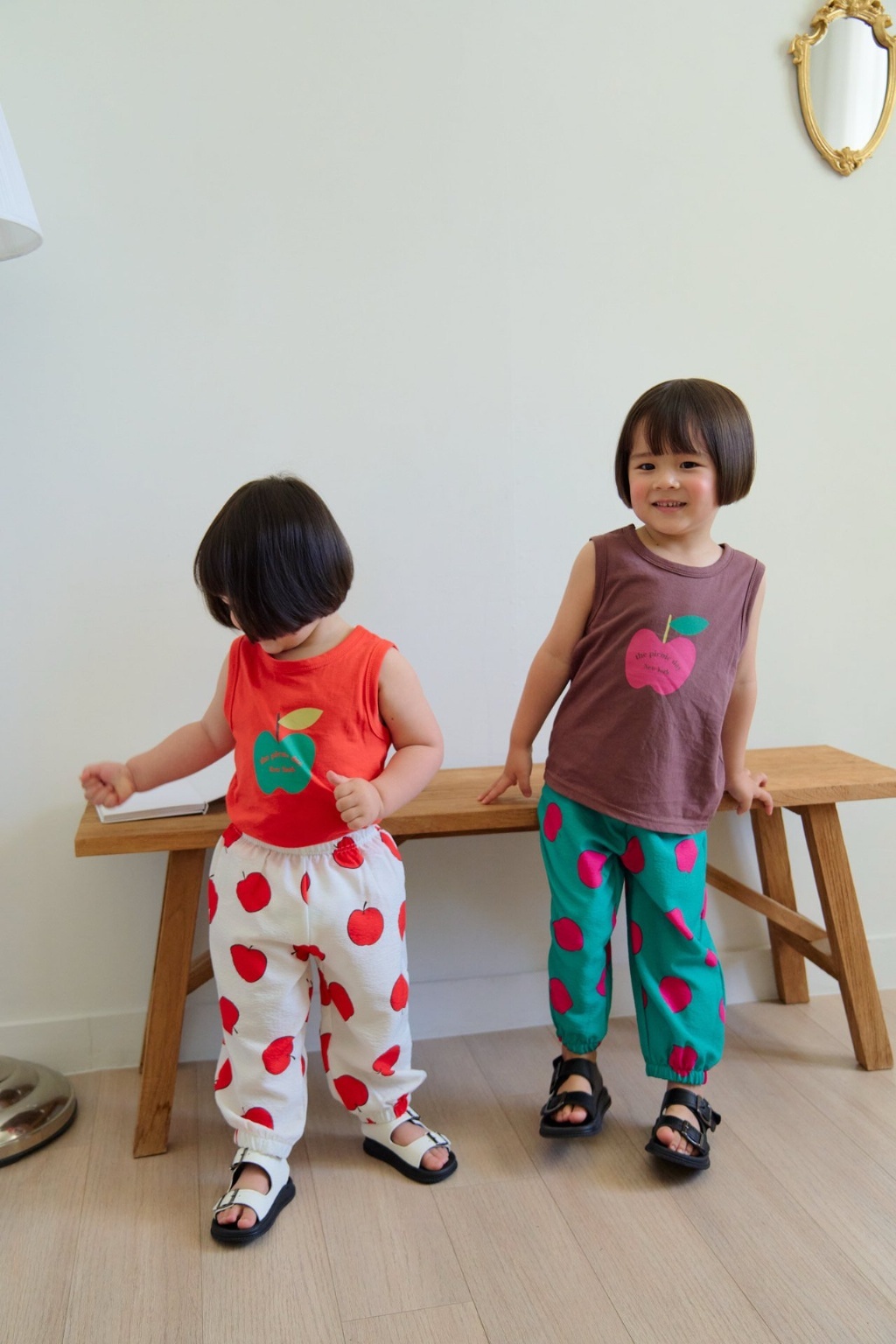 正韓夏DAJOA 兩色蘋果背心套裝