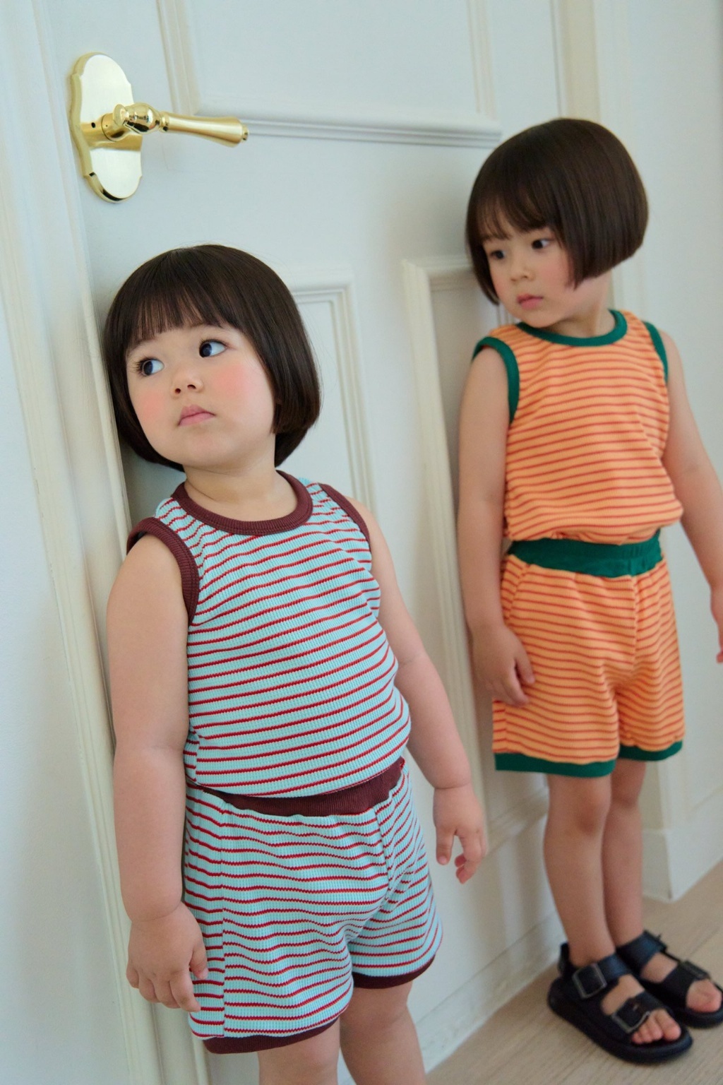 正韓夏DAJOA 兩色條紋背心套裝