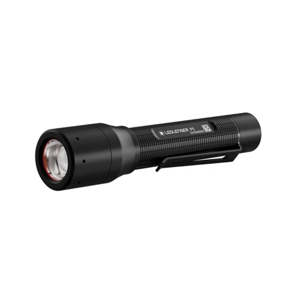 LEDLENSER P5 輕巧易攜手電筒 (黑) 200流明/IP54防塵防水/緊急照明/登山/避難包 82LE503100