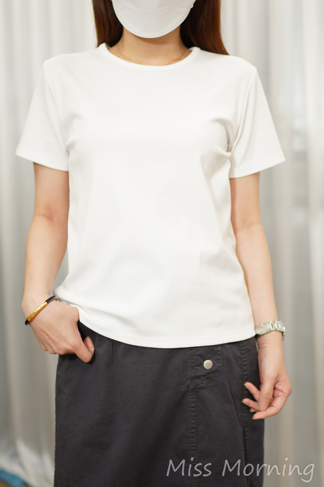 簡單靚料淨色tee(15252)