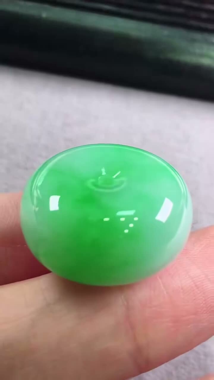 翡翠平安扣 (22.3mm直徑),天然翡翠A玉, 緬甸玉, Jade, Jadeite