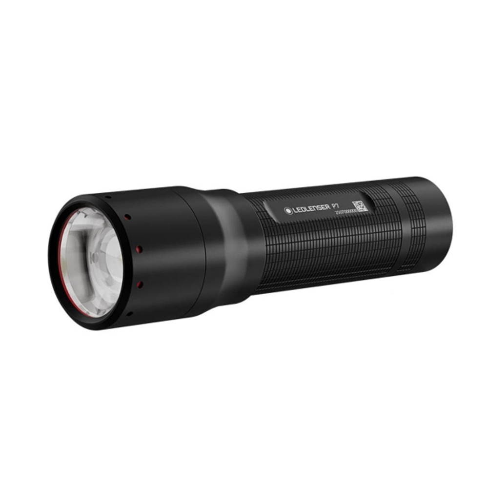 LEDLENSER P7 經典大筒身高亮度手電筒 (黑) 650流明/IP54防塵防水/緊急照明/登山/避難包 82LE503102