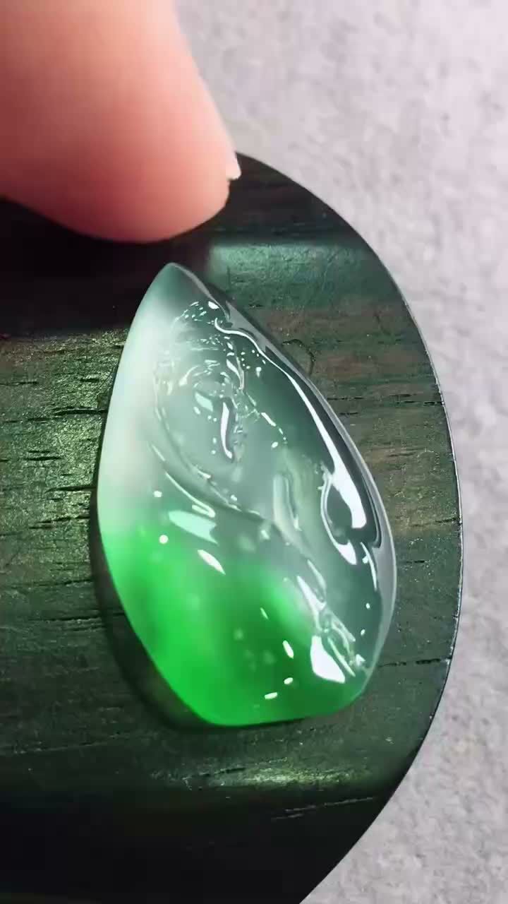 翡翠金絲綠觀音,天然翡翠A玉, 緬甸玉, Jade, Jadeite