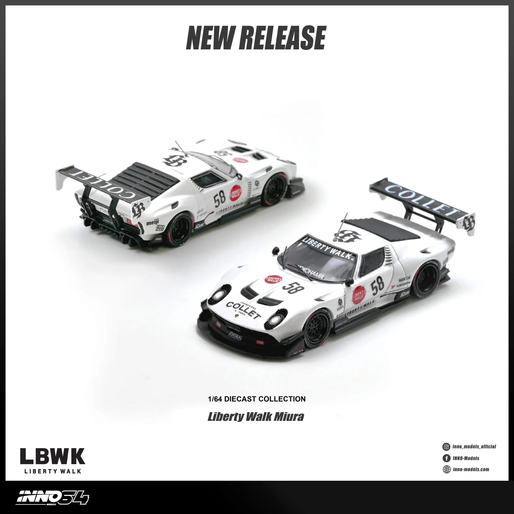 [預訂] INNO 1/64 - LB-Silhouette WORKS Miura GT