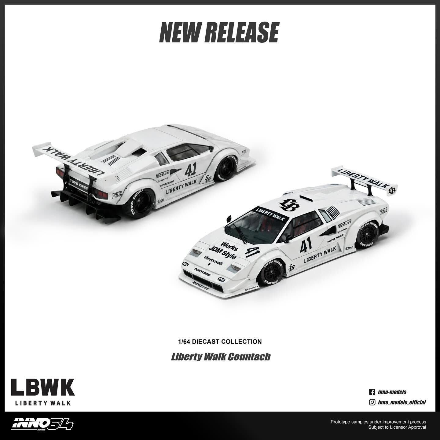 [預訂] INNO 1/64 - LIBERTY WALK COUNTACH
