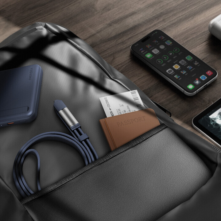 ENERGEA Sheath Travel  2-in-1 C To C+A 60W 編織線纜快充傳輸線 (1.2M)