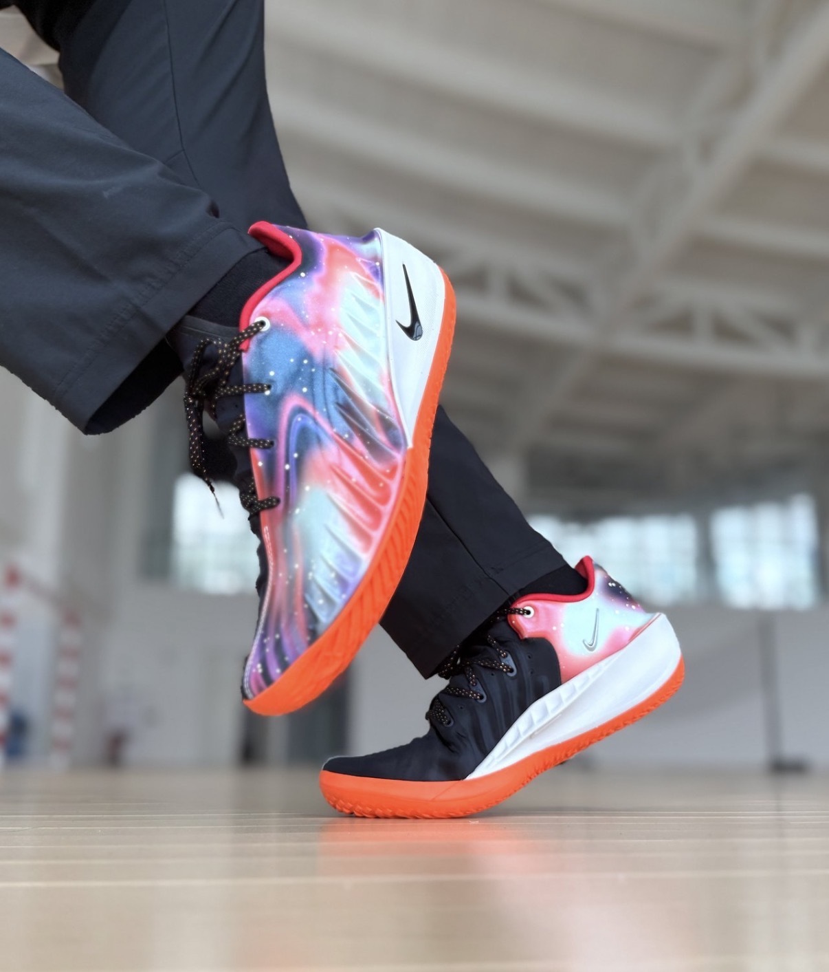 男鞋 NIKE G.T. CUT 4 LX EP 'CHBL Safety Orange Galaxy' 星空橘黑 銀河 星辰 回彈 氣墊 支撐 實戰 籃球鞋【IU2031-060】GTCUT GTCut4