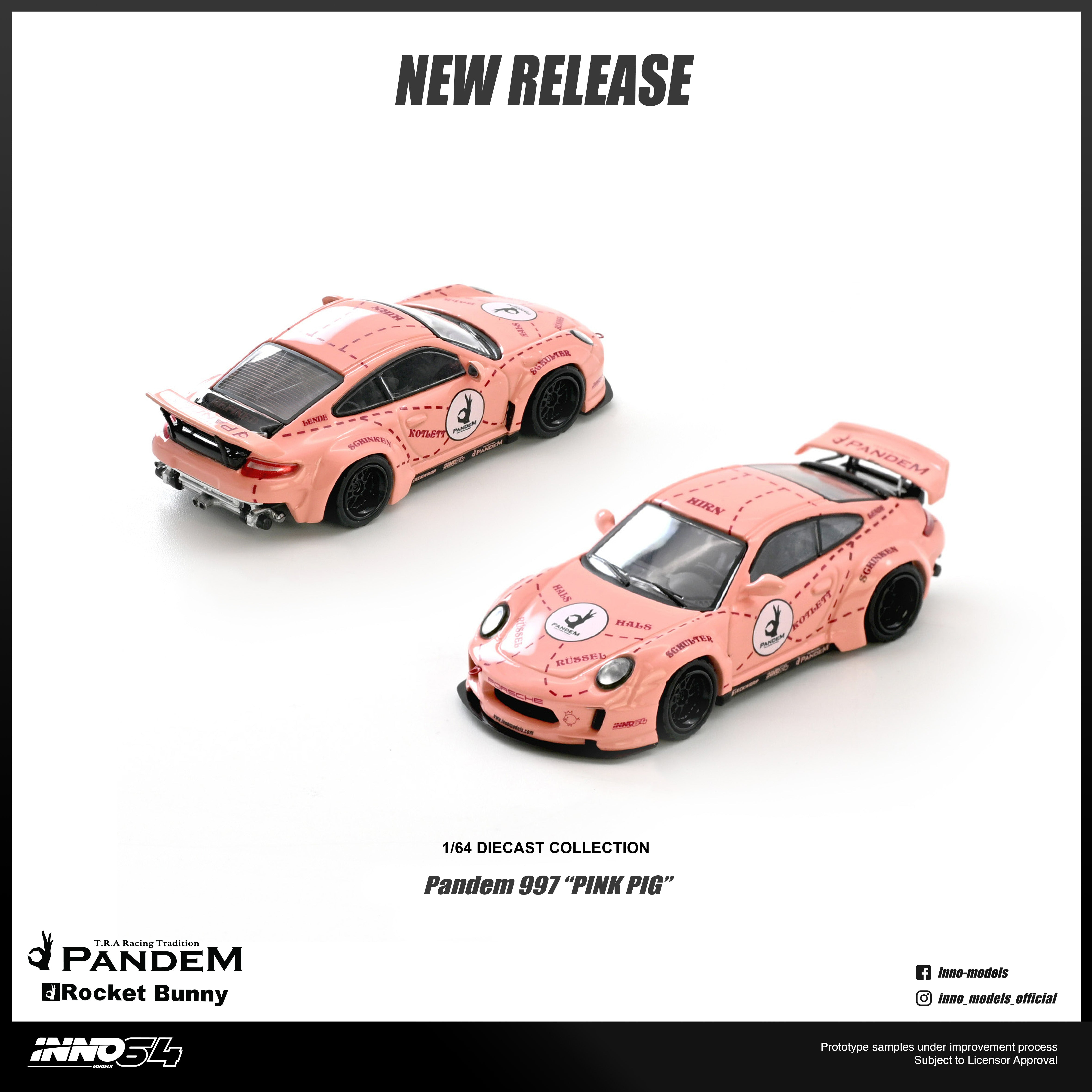 [預訂] INNO 1/64 - PANDEM 997 "PINK PIG"