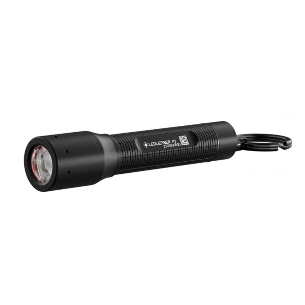 LEDLENSER P3 袖珍型鑰匙圈手電筒 (黑) 130流明/IP54防塵防水/緊急照明/登山/避難包 82LE503106