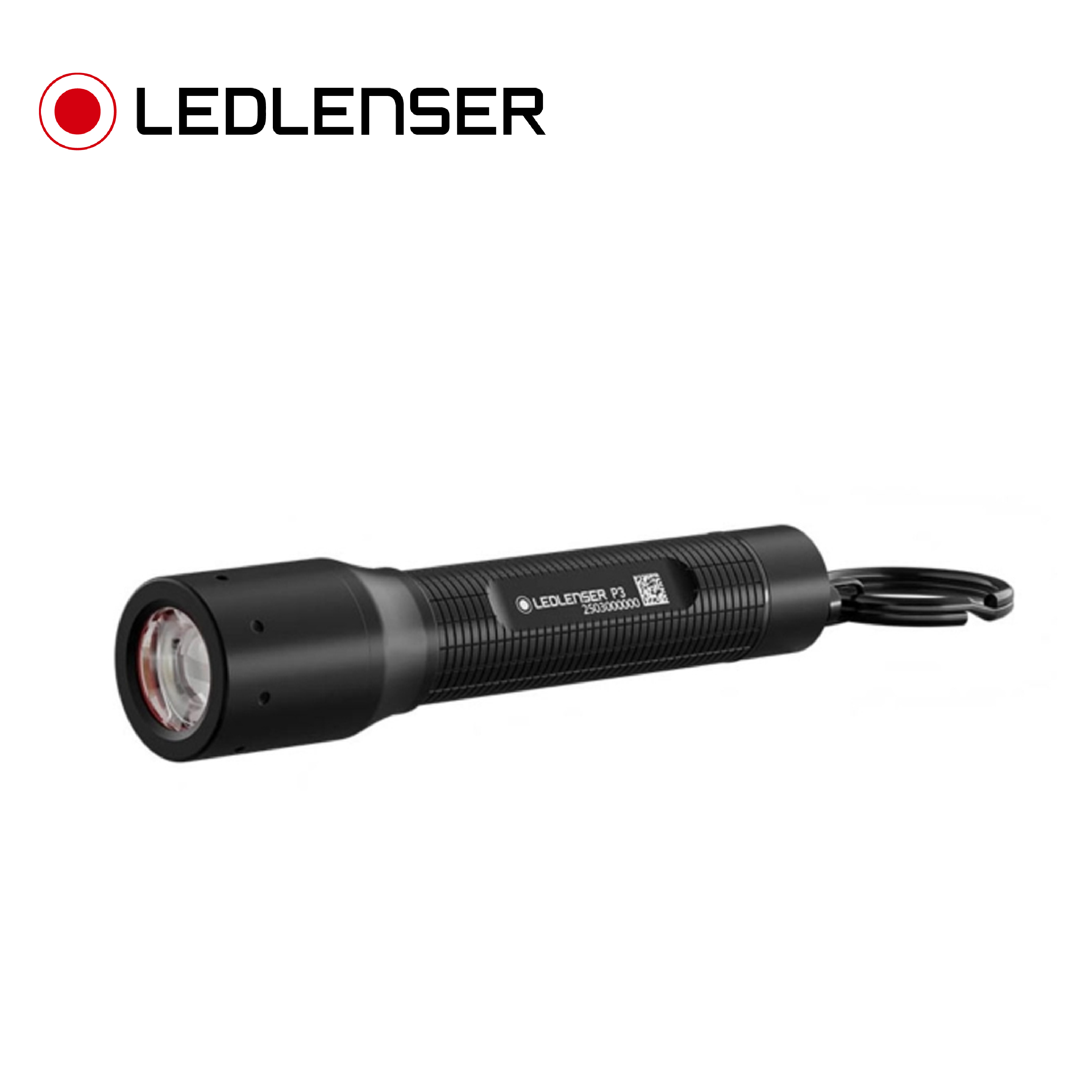 LEDLENSER P3 袖珍型鑰匙圈手電筒 (黑) 130流明/IP54防塵防水/緊急照明/登山/避難包 82LE503106