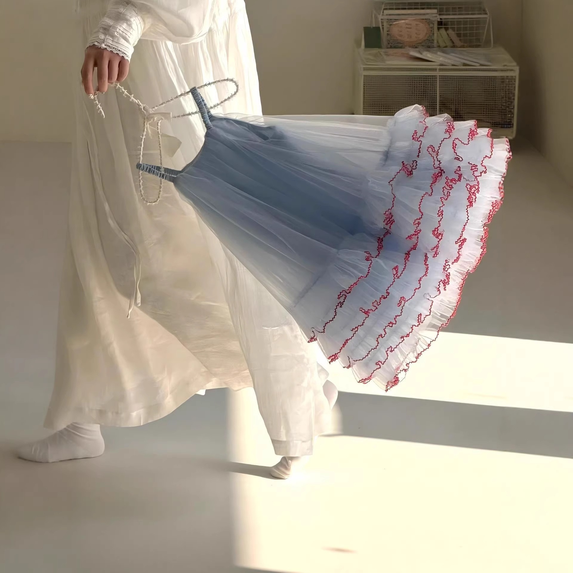 公主澎澎吊帶裙 ꒱