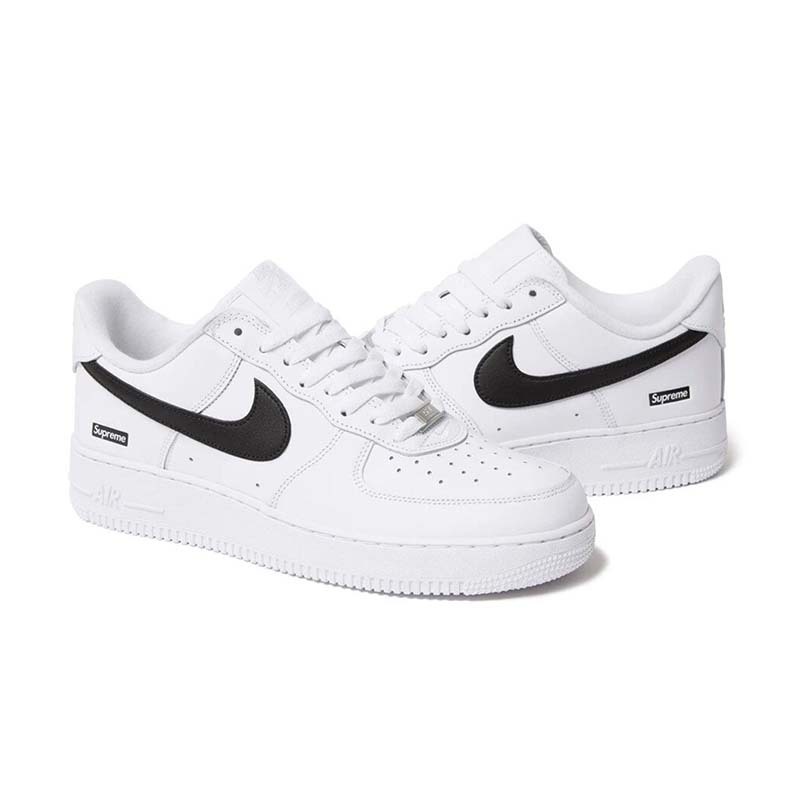 Supreme X Nike Air Force 1 Low 聯名款 白色 黑鉤 男女鞋 CU9225-102 [台灣現貨]
