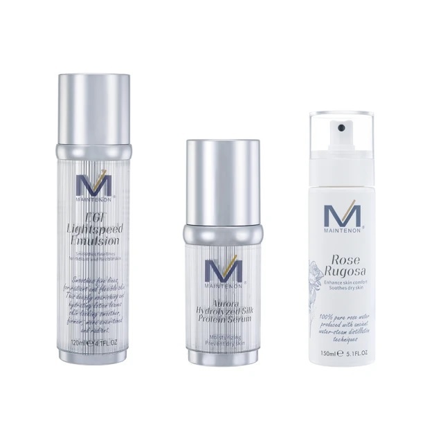 【MAINTENON 曼特儂】白玫瑰植萃菁露150ml+冰晶彈力蝸牛精華50ml+EGF光速乳120ml