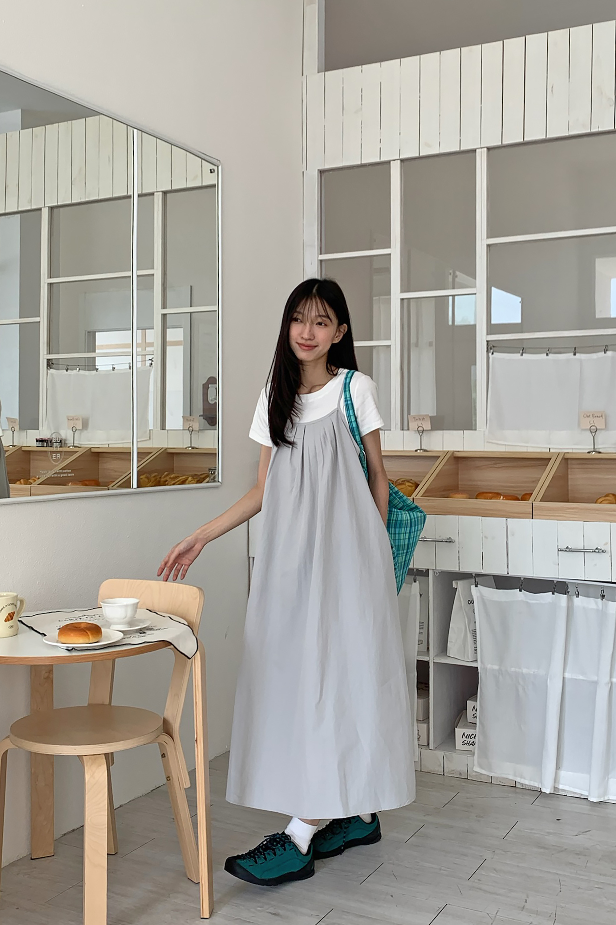 June｜綁帶細肩裙兩件組 3色