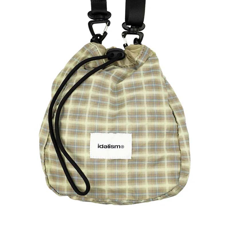 idealism Logo Shoulder Bag 小包 肩背包 格紋黃色 ID-30 [台灣現貨]