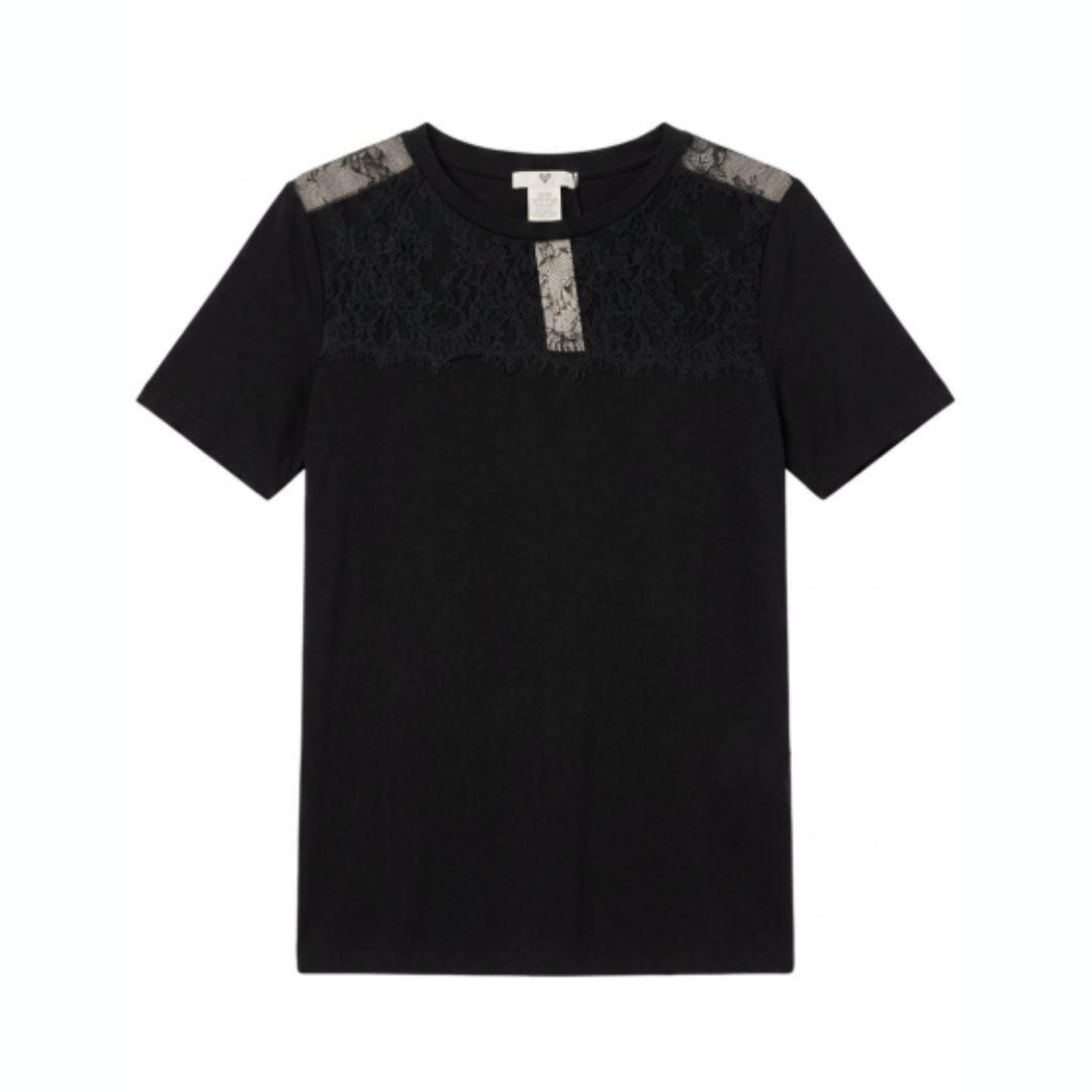 1TS1008-044 TWINSET T-Shirt Black #252LL2MBB (C-EU-E)