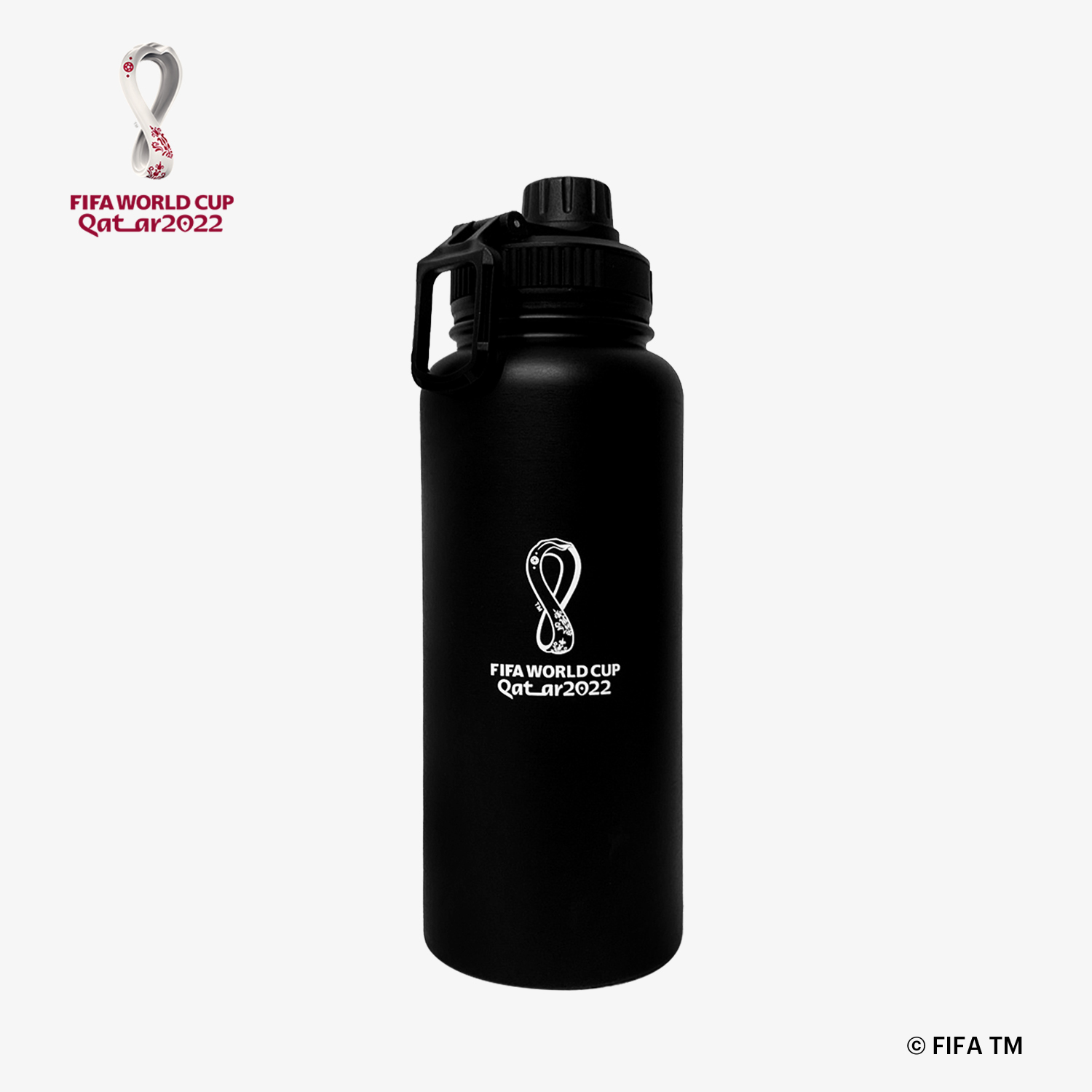 世界盃足球賽-不鏽鋼保溫水壺1000ml-官方LOGO