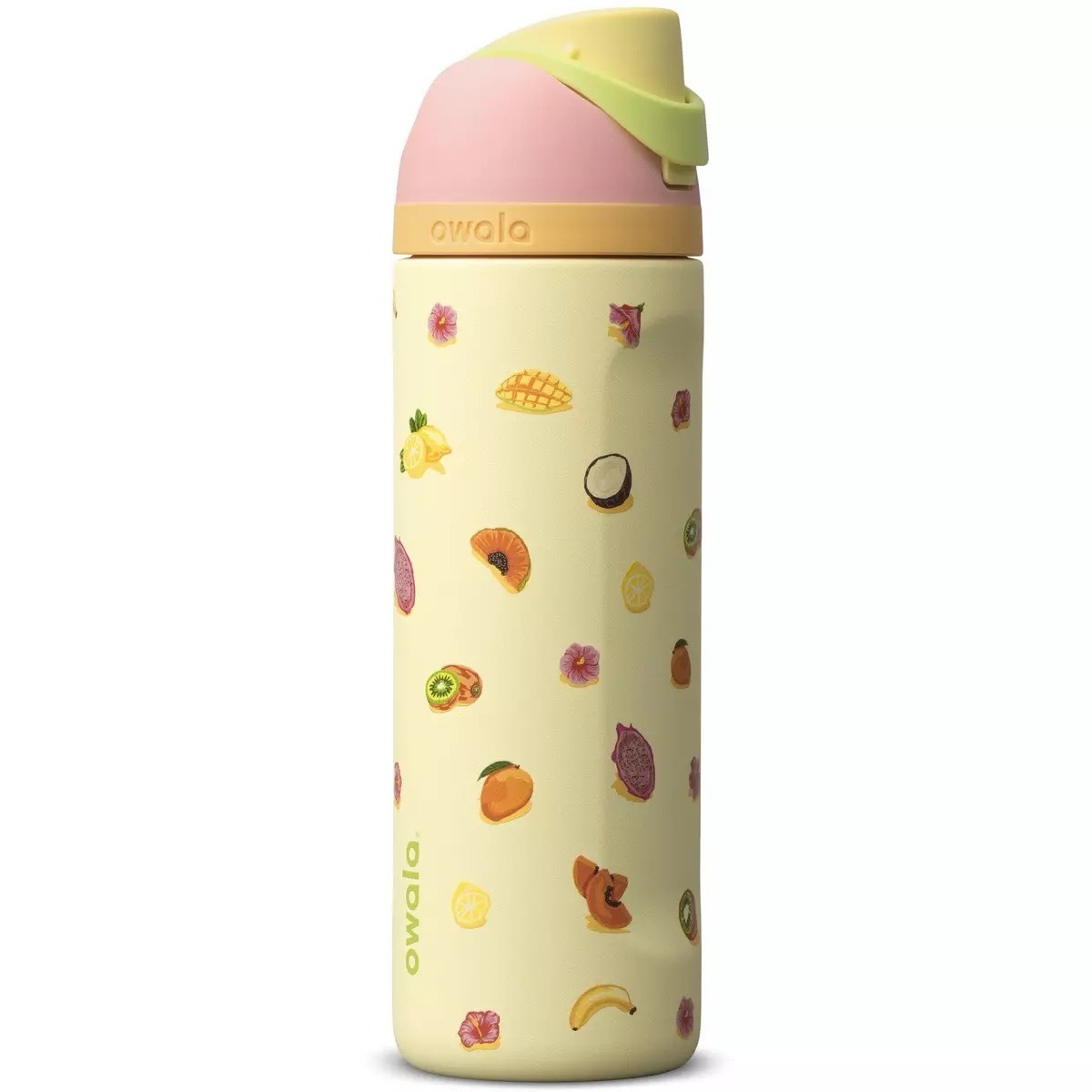 🇺🇸 OWALA FreeSip Stainless Steel Water Bottle "Juice Ripe" 生日派對系列 熱帶水果 不鏽鋼保溫杯 直飲杯 吸管杯 24oz 710ml / 預購