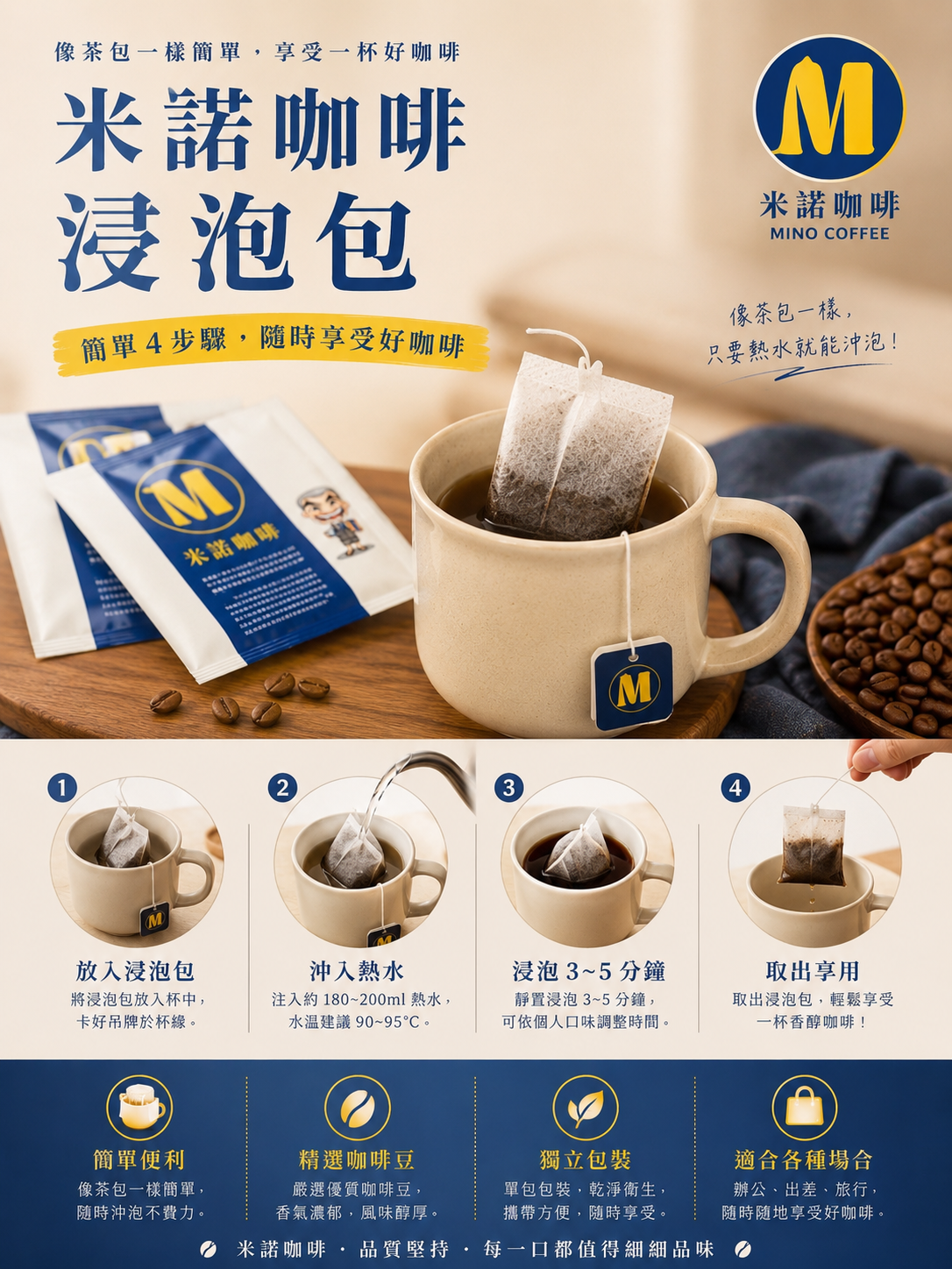 藝伎咖啡浸泡包（精品浸泡廣告價）20包入