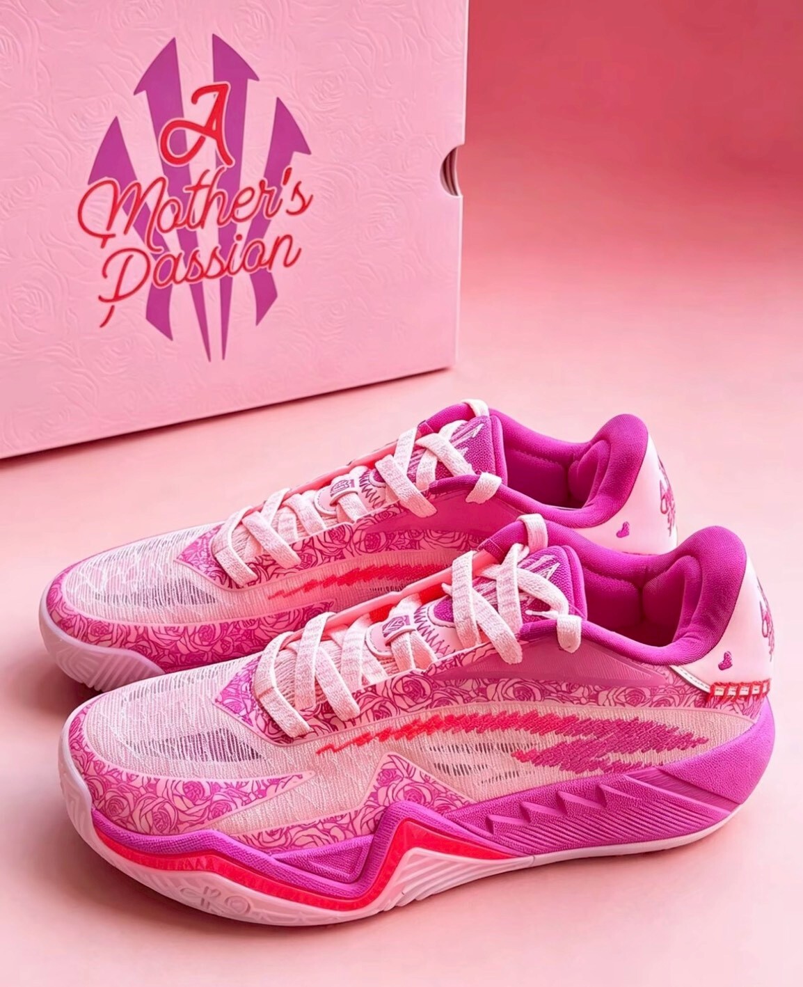 〈連線代購商品〉男鞋 ANTA KAI 3 'HAPPY MOTHERS DAY' 摯愛 母親節 粉色 緩震 實戰 籃球鞋【112631110-7】歐文3