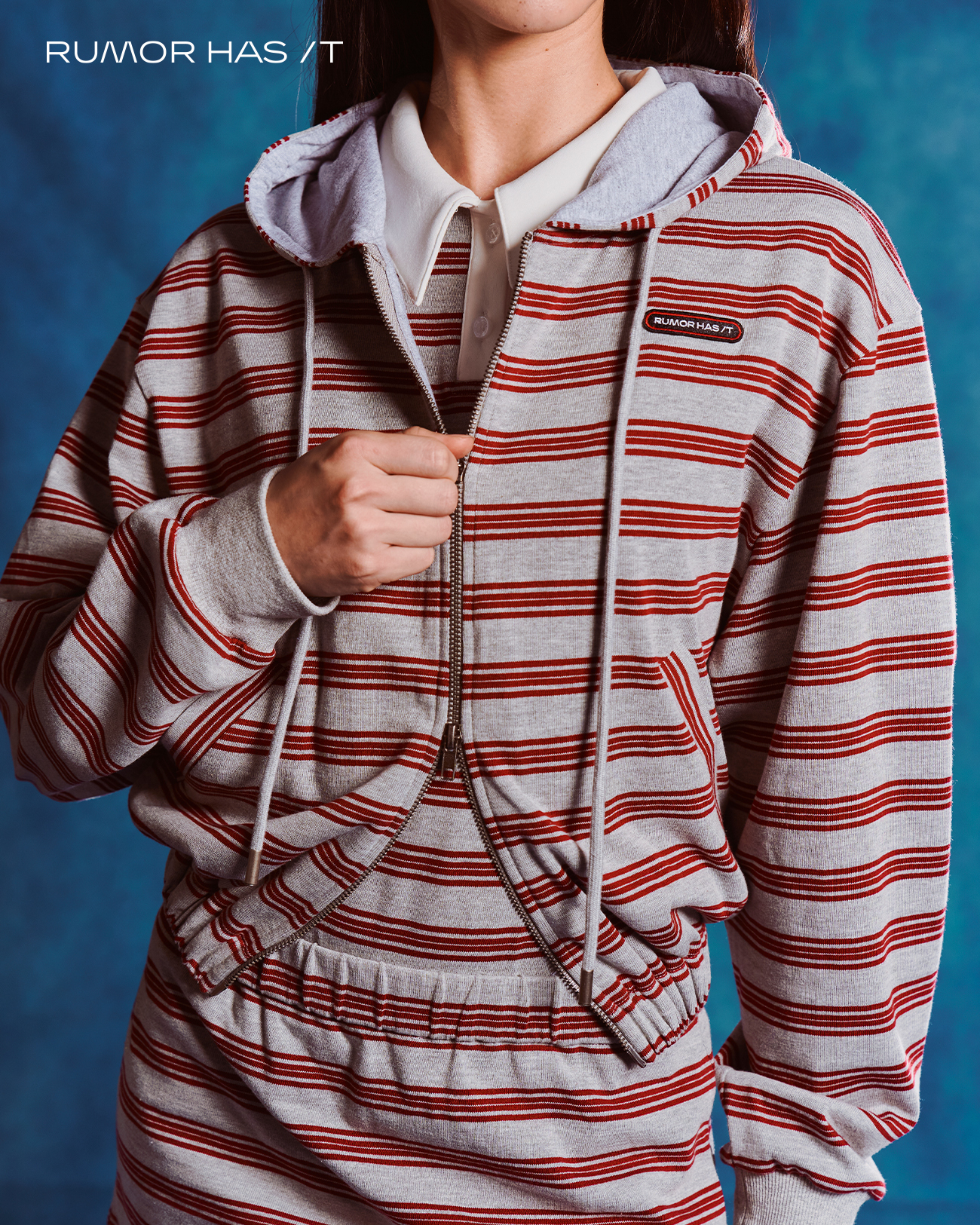 RHI Undone Cropped Hoodie