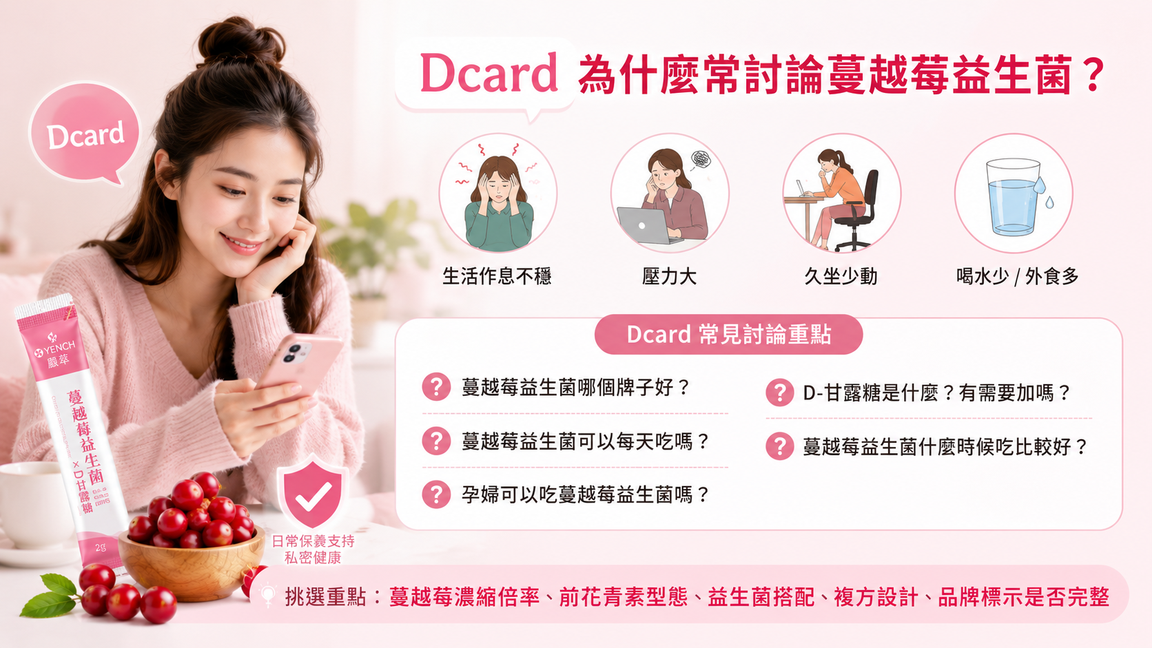 Dcard為什麼常討論蔓越莓益生菌