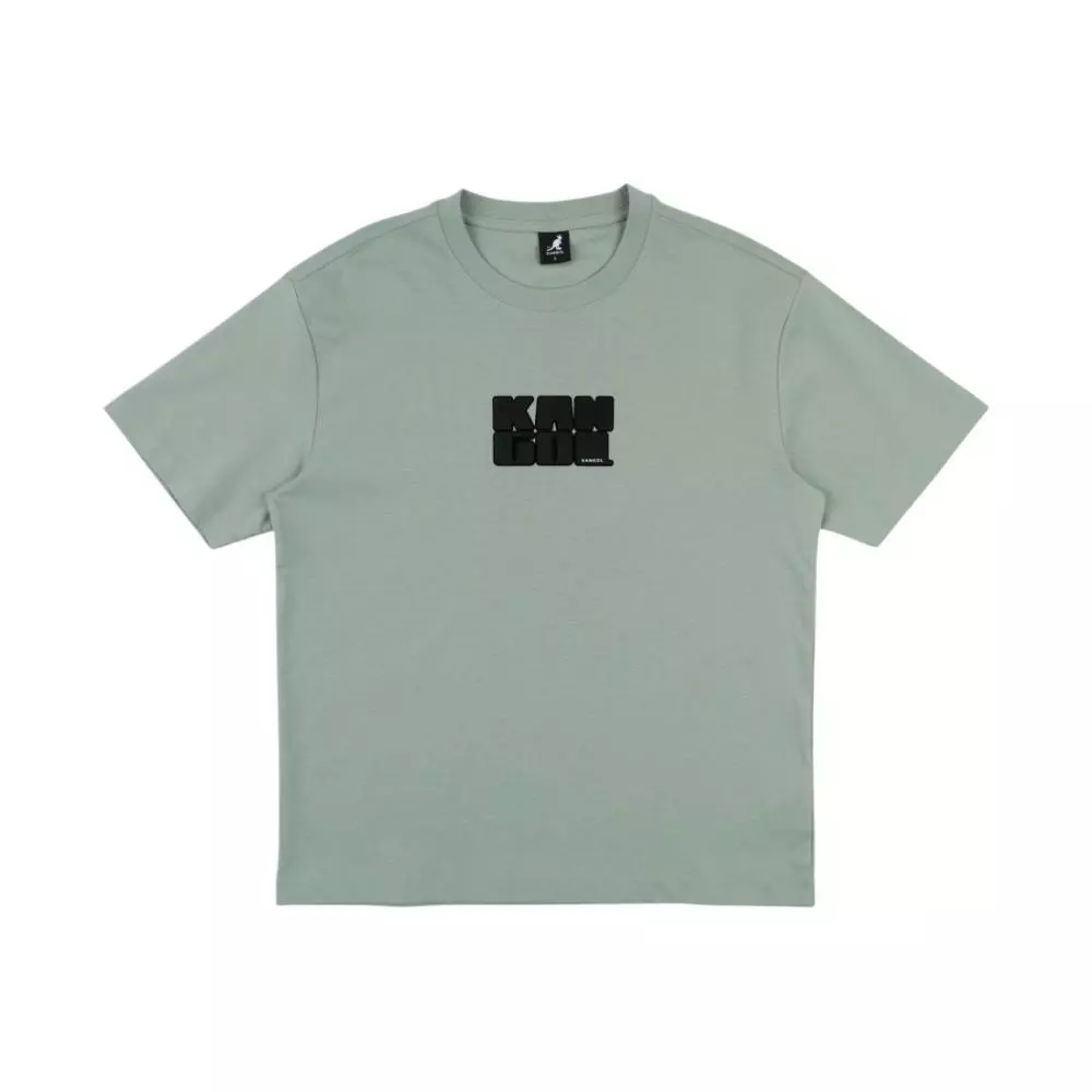 KANGOL 短T 綠色 微落肩 字組印花T 短袖 上衣 中性 6625100472