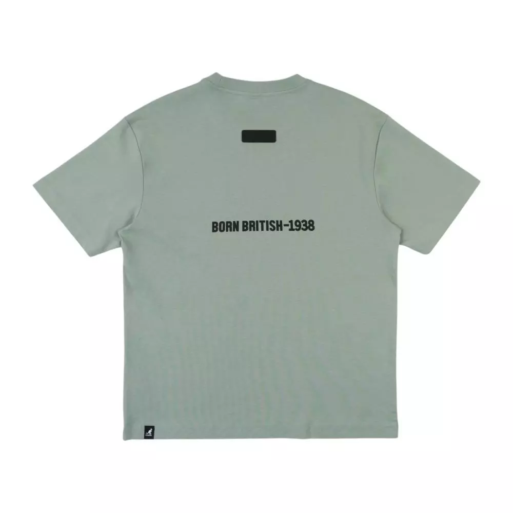 KANGOL 短T 綠色 微落肩 字組印花T 短袖 上衣 中性 6625100472