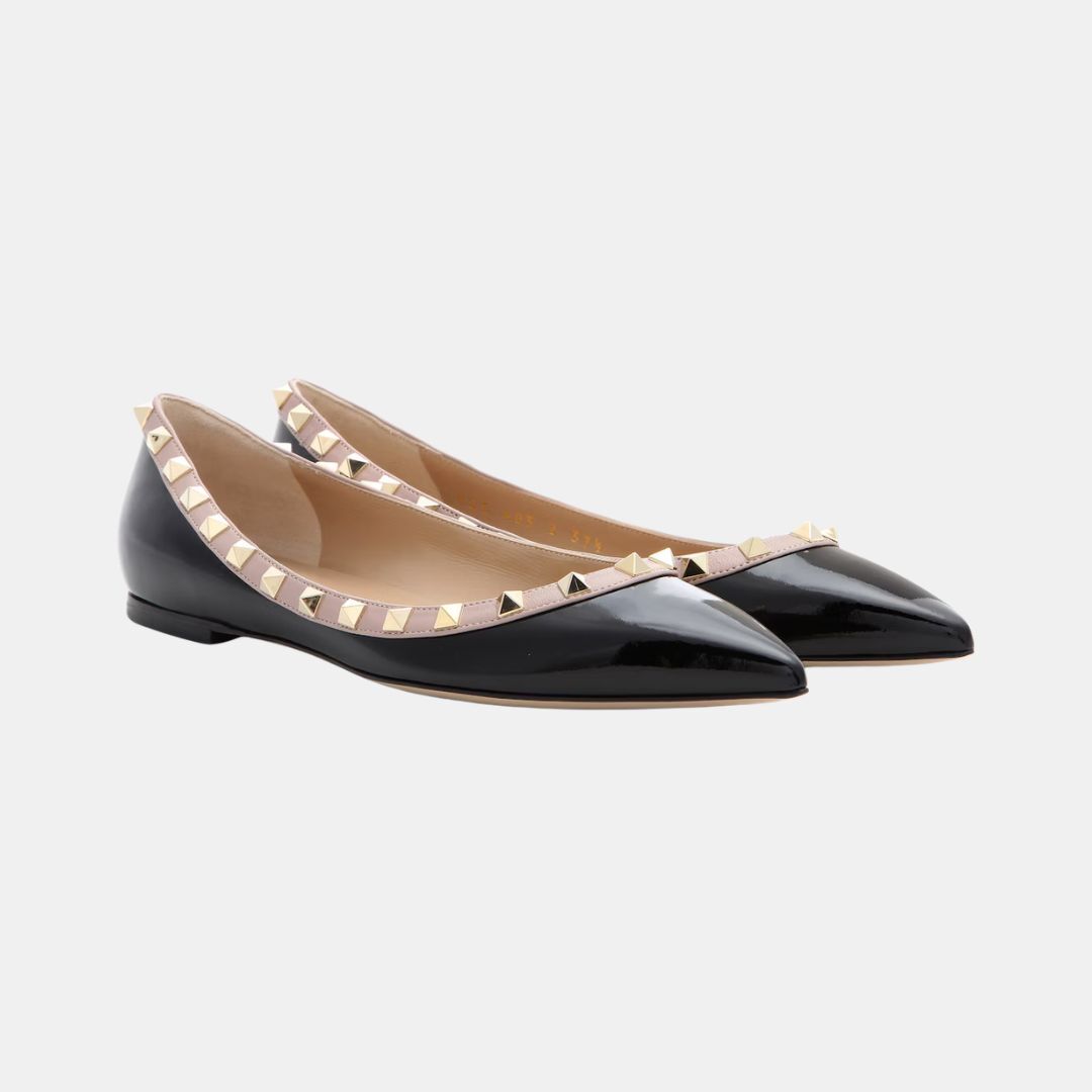 1FF0101-164 VALENTINO GARAVANI Patent Rockstud Caged Pump 100Mm Nero/Poudre (SS26) #8W2S0403VNW.N91 (S-EU-E)