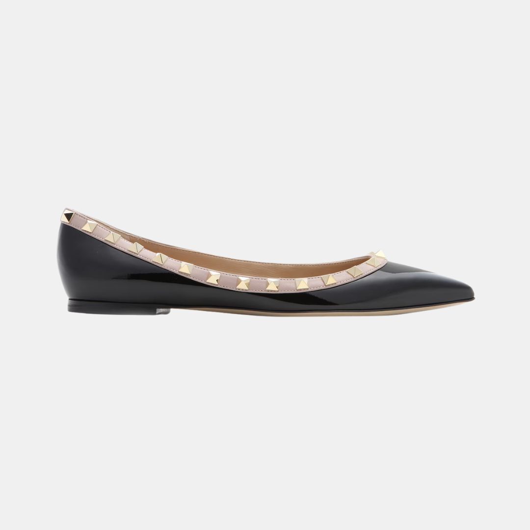 1FF0101-164 VALENTINO GARAVANI Patent Rockstud Caged Pump 100Mm Nero/Poudre (SS26) #8W2S0403VNW.N91 (S-EU-E)